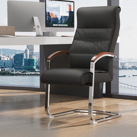 奈高办公椅电脑椅会议椅弓形椅家用人体工学椅加厚高背会议椅子