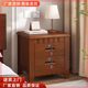 Bedside table Solid wood bedside table with lock Chinese style