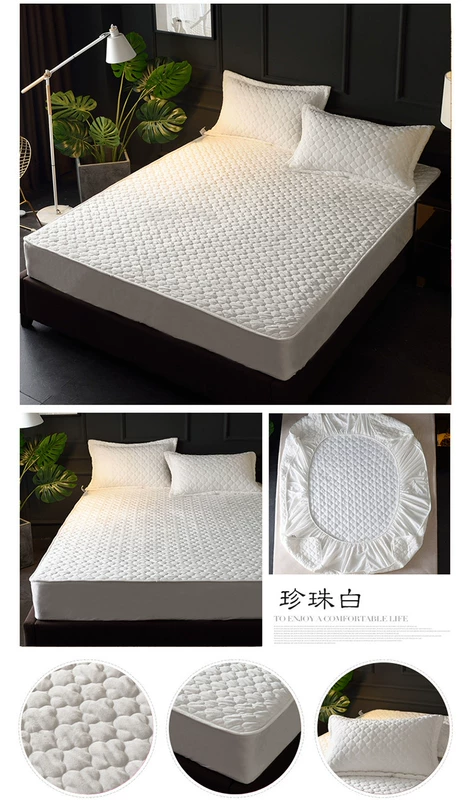 Giường nhung pha lê nhung 笠 mùa đông dày ấm áp bọc thảm san hô nhung pháp luật Simmons bảo vệ bọc nệm 1,8m - Trang bị Covers