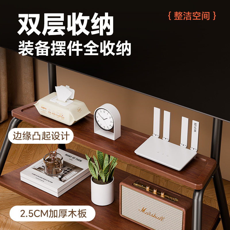 Tv Stand Floor-Standing Movable Stand Suitable for Living Room and Bedroom, Compatible with Xiaomi Hisense 42-90inch Universal Model