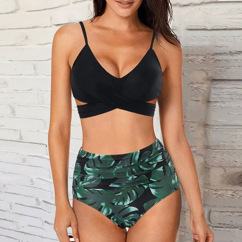 Купальник-бикини сет женский 2023 новый high waist пуш-ап Бразилия