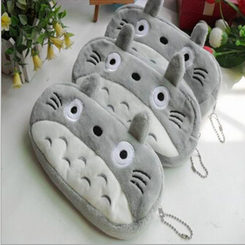 NEW ARRIVAL CUTE PLUSH TOTORO CAT PEN PENCIL BAG CASE COSMET