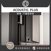 Italian C C E door bottom brushed dark hide bottom installed concealed embedded dust strip can cut dust strip