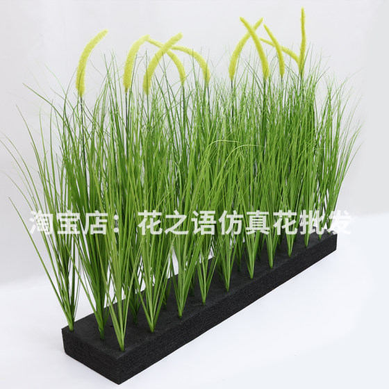 Artificial Reed Grass, Cattail Grass, Onion Grass, Dried Flower Window Decorations, Indoor Ornaments, Artificial Foxtail Grass, Fake Flowers for Landscaping
