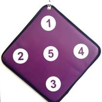 Home leather wall-mounted training is not easy wall-mounted sword target wear-resistant household target damage and stab-resistant fencing wall training five holes