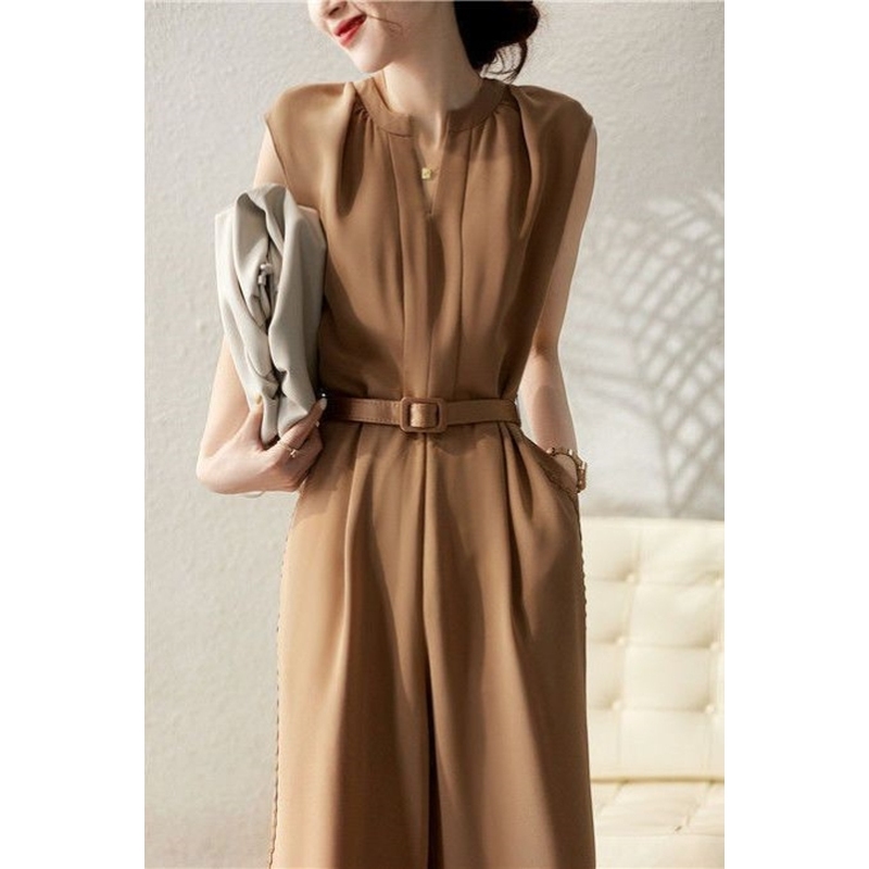 Feminine Jumpsuit Summer Women's Romper Versatile Trendy Casual Pants Loose Slimming New Stylish Wide-Leg