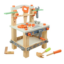 Children and babies repair screw and nut combination disassembly and assembly multifunctional tool table educational wooden toys