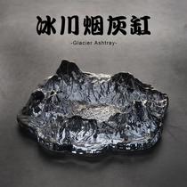 Furi Shishiyama ashtray crystal glass iceberg snow mountain cigar jar bar office home light luxury trend
