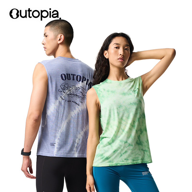 Outopia 夏日必备🔥|Outopia Earth Tencel美利奴羊毛天丝户外透气运动背心无袖-速干背心-淘宝好物网