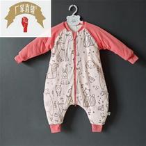 Baby sleeping bag combed cotton quilted sleeping bag