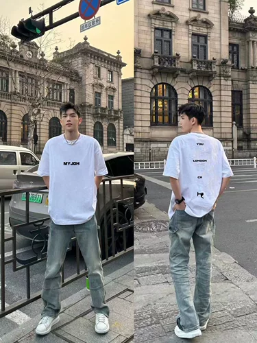 Tide, летняя дизайнерская хлопковая футболка с коротким рукавом, в американском стиле, тренд сезона, свободный крой