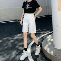 Белые пять -прямые брюки (модель обновления)