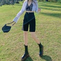 Черные пять -прямые брюки (модель обновления)