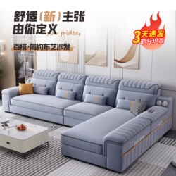 Xinmuxuan 2025 New Cat Scratch Velvet Living Room Sofa Popular Modern Simple Multi-Functional Wash-Free Fabric Sofa