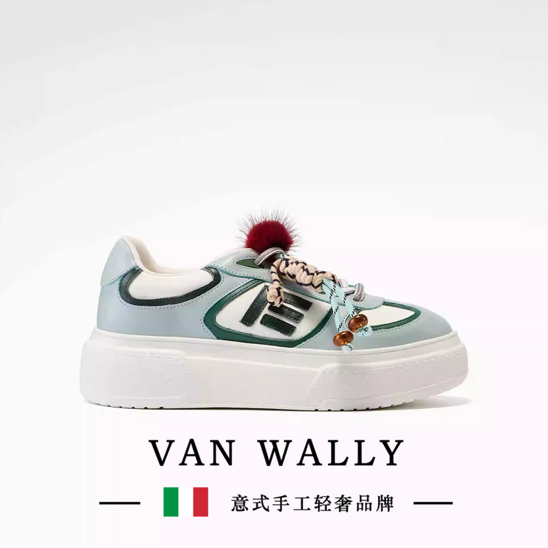 Van Wally Height-Increasing Sneakers New Women's Shoes with Knot Detail Casual Shoes Color-Blocked Platform Shoes for Women Van Wally Height-Increasing Sneakers New Women's Shoes with Knot Detail Casual Shoes Color-Blocked Platform Shoes for Women
