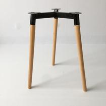 Iron simple bracket beech wood large board tea table table legs dining table matching tripod table legs black white paint bracket