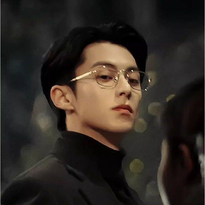 Svenkin Square Frame Glasses for Men, Non-Prescription Glasses, Eye Frame, Anti-Blue Light Radiation, Protective Glasses, Cool and Trendy