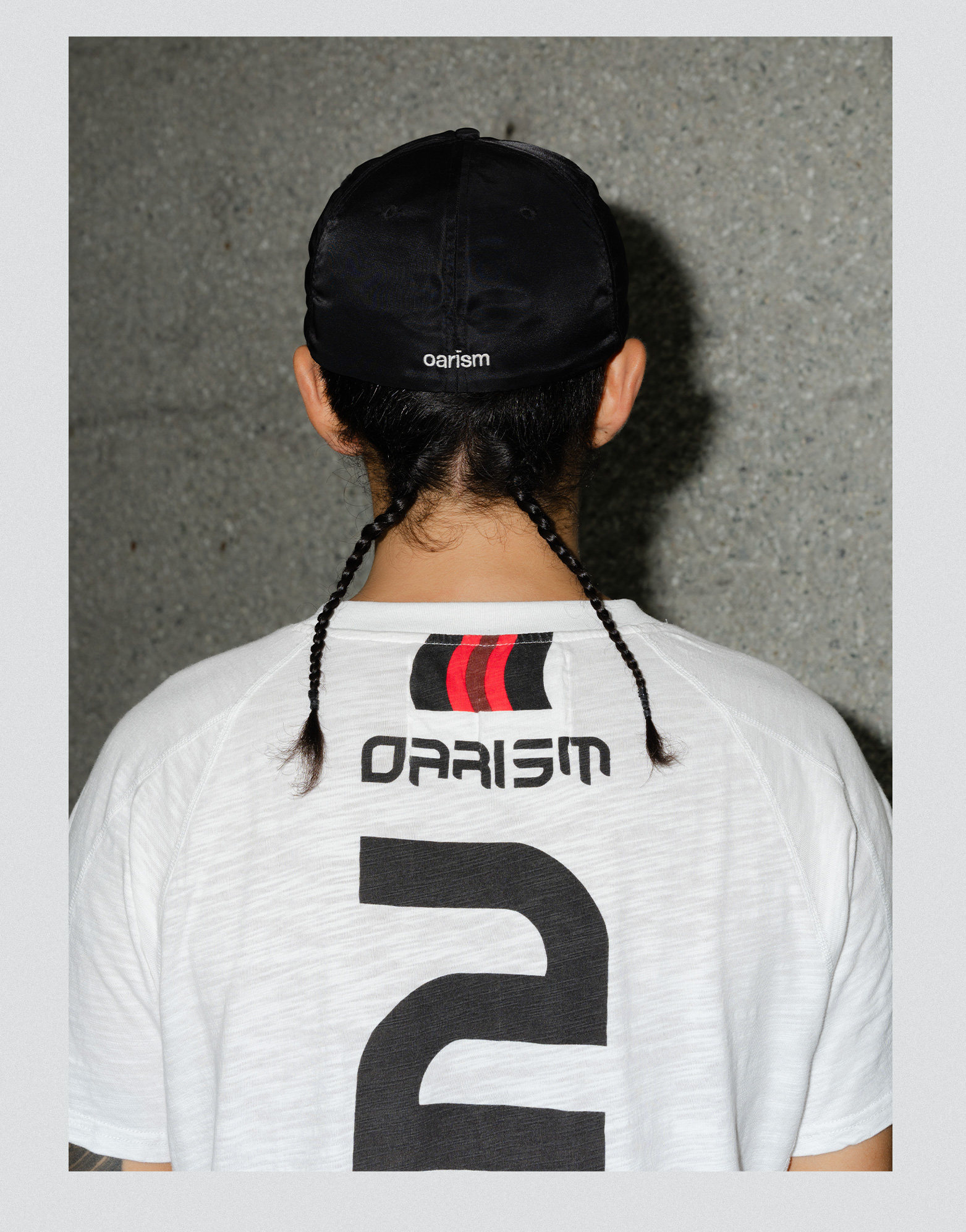 oarism Milan Jersey Print Drop-Shoulder Tee