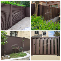 Aluminum alloy fence self-built house wall guardrail villa courtyard aluminum art railing outdoor garden fence balcony guardrail