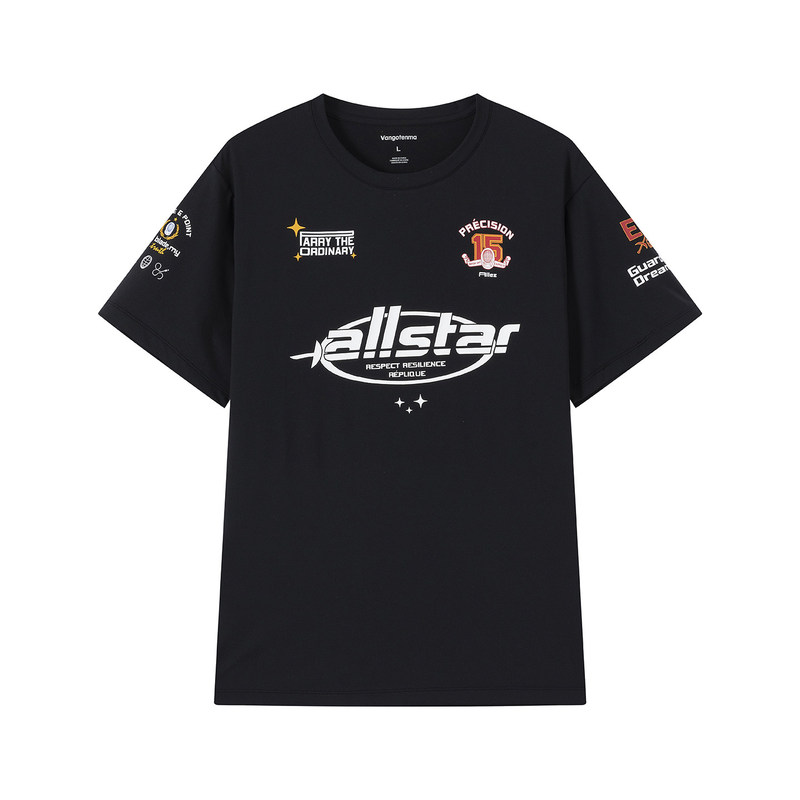 Allez/Allstar Quick-Drying Short-Sleeved Breathable Sports T-Shirt, Same Style for Men and Women, Sporty Style
