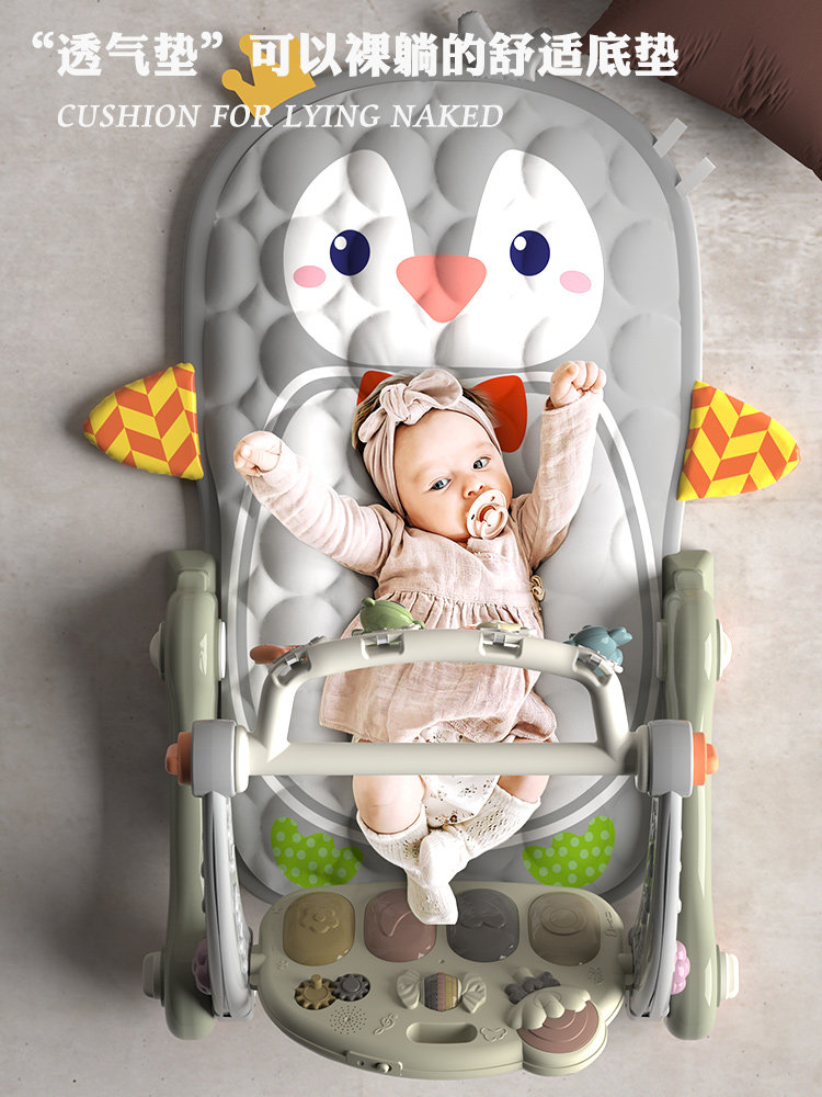 Baby foot piano fitness stand 01 year old baby 3 months 2 Yizhi early teaching toys 2 in 1