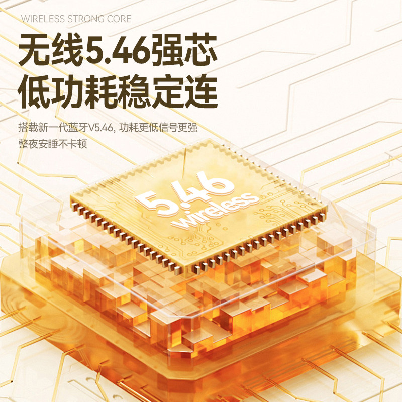 Bluetooth Headset New Model 2025 Air Bone Conduction High-Quality Noise Reduction Sleep Side Sleeping Semi-In-Ear Type Heavy Bass