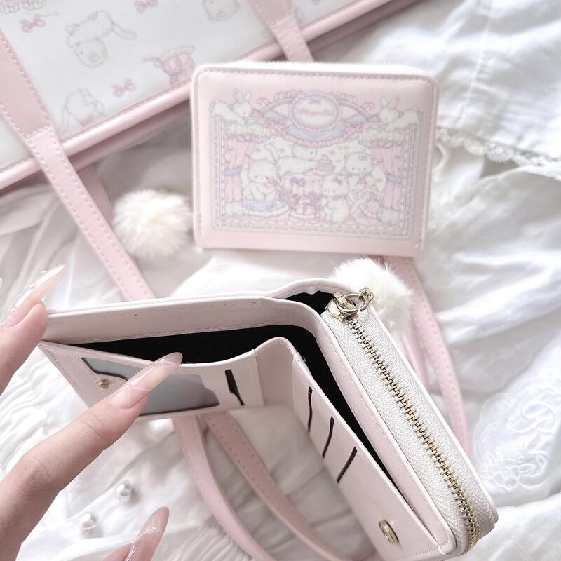 Mm Original Design Wallet, Cute and Compact Short Style with Multiple Card Slots for Students, Girls, and Children, Anti-Degaussing Card Holder