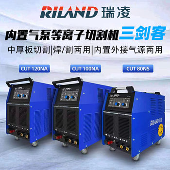 Ruiling Built-In Air Pump Air Plasma Cutting Machine Cut80/100/120 Cutting and Welding Dual-Use 220V380