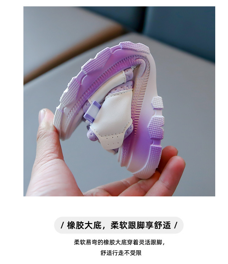 儿童运动凉鞋儿童鞋子2026夏季防滑沙滩鞋洋气百搭小女孩公主鞋潮 — 5