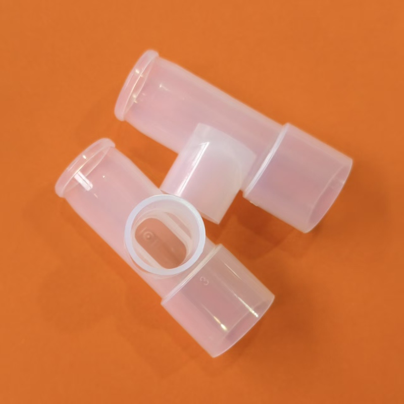 Atomization Three-Way Air Pipe Connector, Three-Way Connector, Breathing Circuit Three-Way Connector, 22M-22F-18F(mm) Connector