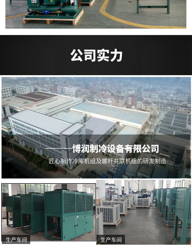 博润制冷大明半封闭风冷机组6WD-25.2冷库制冷机组压缩机制冷设备(pic17)