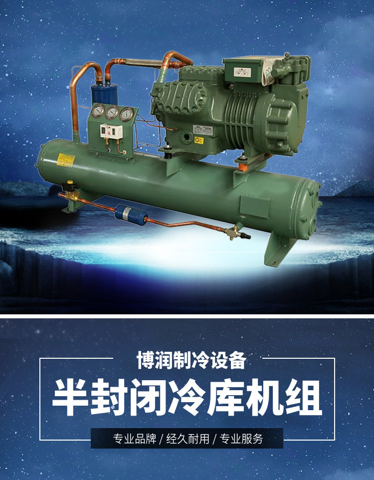 博润制冷大明半封闭风冷机组6WD-25.2冷库制冷机组压缩机制冷设备(pic6)