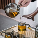 Стеклянный чайный сервиз для домашнего использования, комплект, чайная чашка, чай, заварочный чайник для офиса, простой и элегантный дизайн, легкий роскошный стиль, 947G