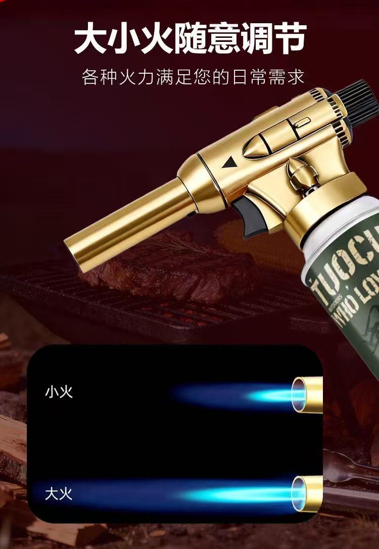 All-Metal Torch Nozzle, Handheld Flame Gun for Home Use, Gas Torch Head, Flame Spray Gun