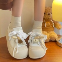 Original Thick Bottom Big Heads Small White Shoes Childrens Section 2024 New Days Ensemble Cute 100 Hitch Student Casual Board Shoes