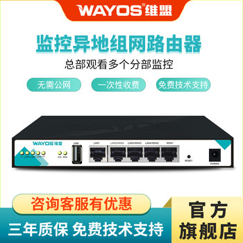 Weimeng Monitoring Remote Networking Sd-Wan Router Allows Multi-Site Viewing and Monitoring Without Public Network, No Post-Service Fees, File Erp Sharing, Chain Store Remote Networking Switch, Enterprise-Level Routing