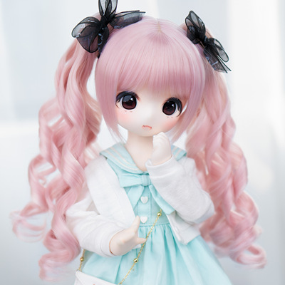 taobao agent [Gaga galaxy]/Long dual ponytail/spot BJD doll wig 3 breaks up hair high -quality high temperature wire