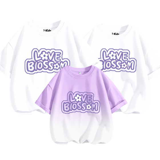 
Zhenweis Group Parent-child Clothing 2025 New Summer Pure Cotton Short-Sleeve T-shirt Family Casual Half-Sleeve Top
