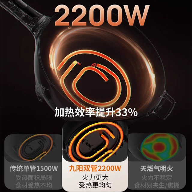 Joyoung electric wok household multi-function electric wok integrated electric wok steamed frying electric hot pot non-stick pot