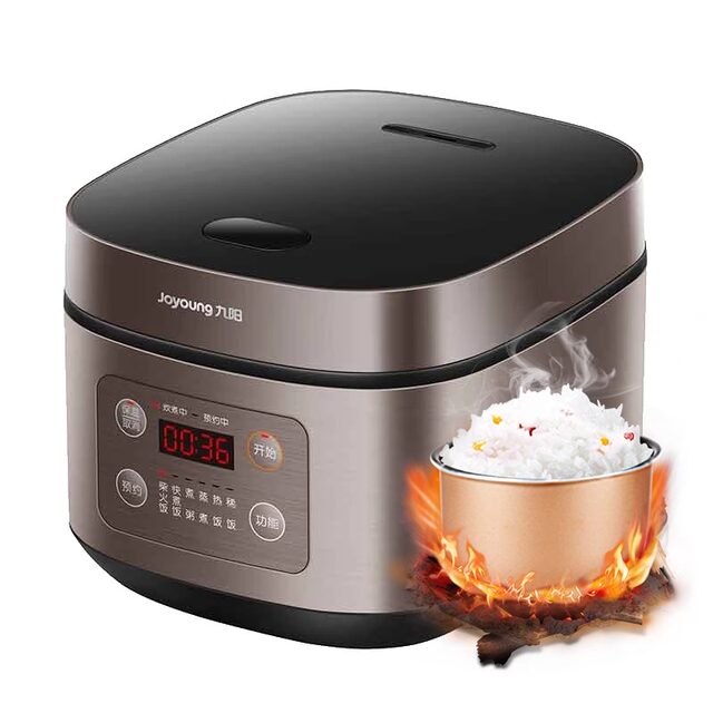 Joyoung Electric Rice Cooker for Home Use, 4L, Multifunctional, Non-Stick, Smart Rice Cooker for 3-4 People, New Model, Steaming and Cooking, Genuine Product, Large Capacity