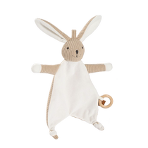 Yings Baby Rabbit Soothing Cloth Baby can enter the mouth when sleeping hand puppet toy can chew doll comfort doll