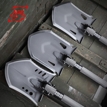 AGE Germany Import Multi-functional Hyogo Shovel Folding Outdoor Portable car artificial shovel Thickened Iron Shovel Universal Shovel