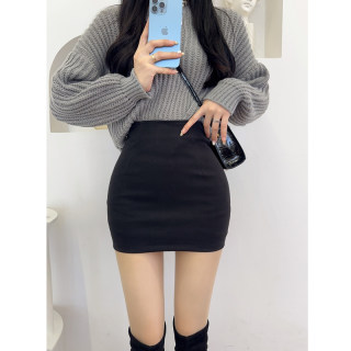 Short skirt with hip skirt korean o-shaped skirt