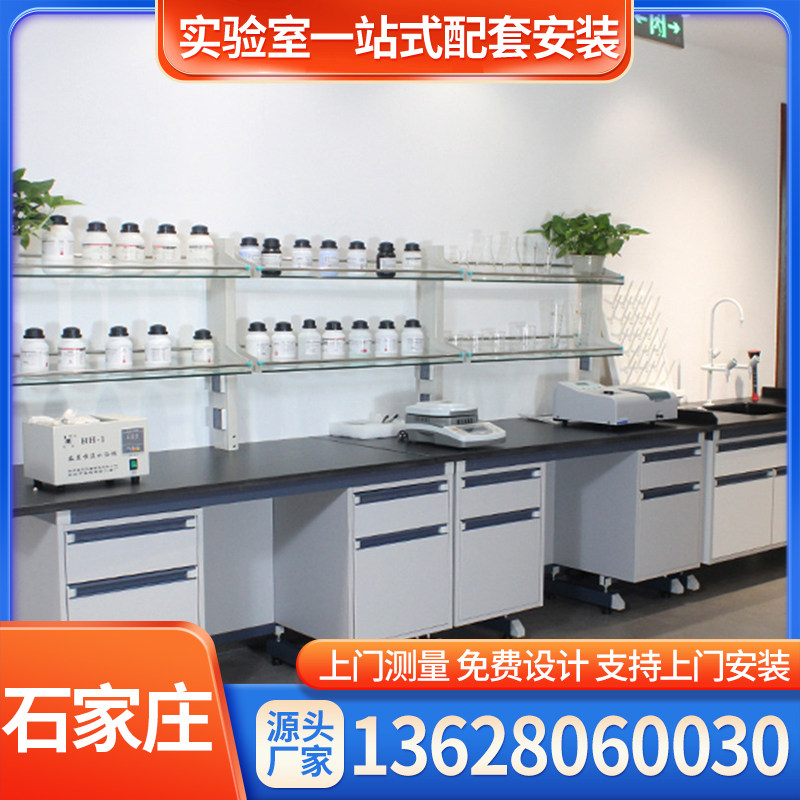 石家庄钢木实验台柜 实验室工作台 全钢PP化学试验台化验室操作台