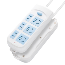 Two-footed plug multifunction plug socket extension multi-plug patch panel with wire converter electric plugboard 1322