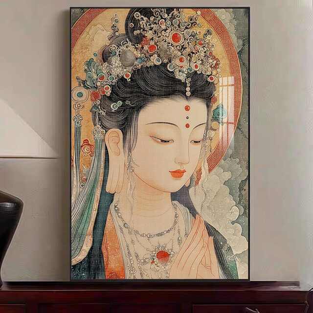 Lotus Heart Buddha Wooden Puzzle 1000 Pieces Guanyin Zen Buddha Statue Relieve Boredom High-End Feel 500 Pieces Flat 300 Adult Version