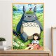 My Neighbor Totoro wooden puzzle under the cherry blossom tree Hayao Miyazaki 1000 pieces 500 pieces 300 children's educational toys birthday gift