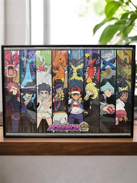 Pokémon Master Puzzle 1000 Pieces Thickened Adult Educational Anime Decorative Toy Gift for Men