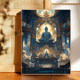 Lotus Heart Buddha Wooden Puzzle 1000 Pieces Guanyin Zen Buddha Statue Relieve Boredom High-End Feel 500 Pieces Flat 300 Adult Version