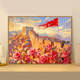 Chinese Style Rose Great Wall Wooden Puzzle 1000 Pieces 500 Adult Educational Stress-Relief Children's Toy National Day